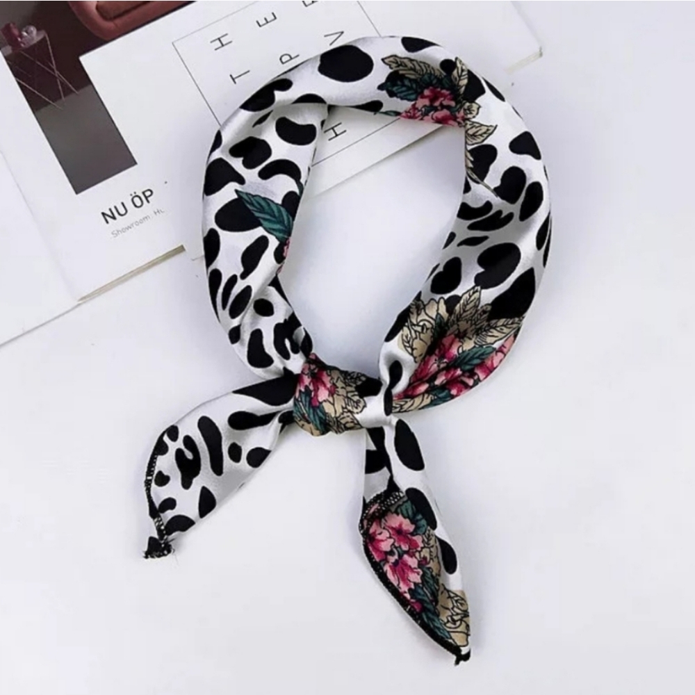 Soft Silky Fun Scarf For Head Hair Bag Neck
